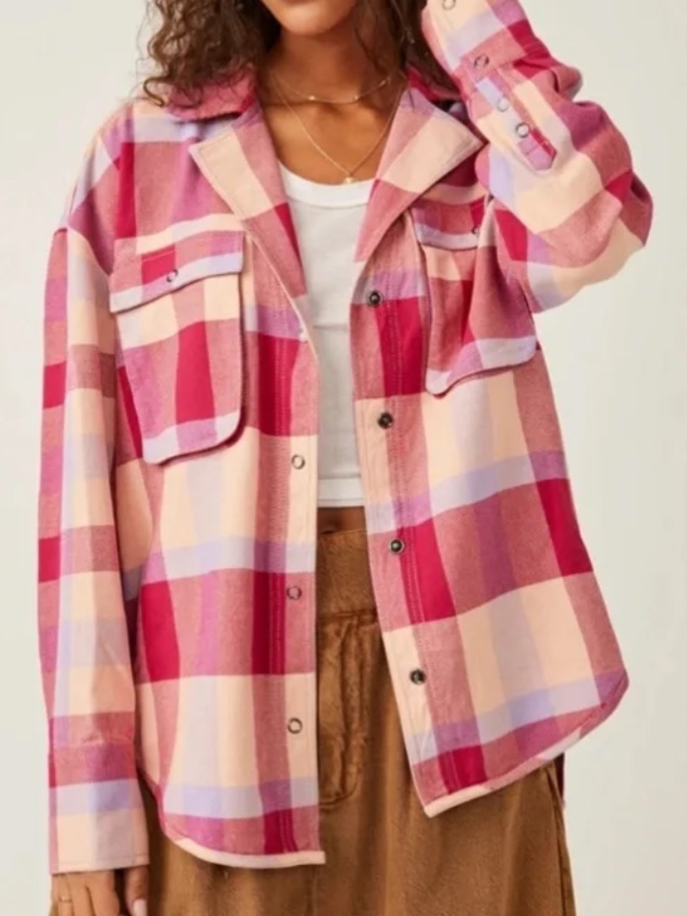 Free People Izzy Shacket - Picture 2 of 7